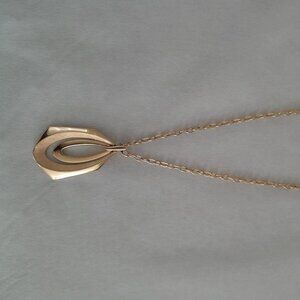 Trifari Gold Contemporary Necklace - 22"